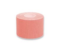 Gima - Cinta de Kinesiología Ultra Adhesiva, Hipoalergénica Impermeable y Elástica hasta 160%, Espesor 0.48 mm, Dimensiones: 5 m x 5 cm, Color rosa, para Deportes y Fisioterapia, 1 Rollo