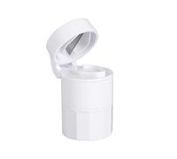 GIMA Combo - Manejo de pastillas práctico y cómodo con 4 funciones en un solo pastillero, cortador de pastillas, trituradora, compartimento portátil y vaso para agua, 25766