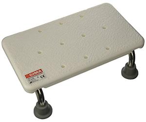 GIMA - Escalón para bañera con estructura de acero y plataforma de plástico, gradino