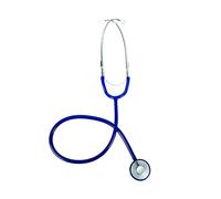 GIMA - Fonendoscopio YTON, Lira Azul Oscuro, Pabellón Ø 45 mm, Sin Látex, Acabado Duracote, Manual Multilingüe, Dispositivo Médico CE Clase I