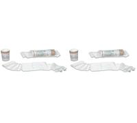 Gima - Hemocontrol Venda Antihemorrágica, Venda Elástica para Heridas y Pequeños Sangrados, Medidas 4,5 m x 10 cm, con Almohadilla de 10 x 10 cm y 2 clips, 1 pieza. (Paquete de 2)