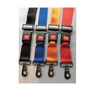 GIMA - Juego de 4 cinturones de seguridad con gancho de poliéster en 4 colores diferentes, 33847