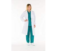 GIMA La Empresa 26084 Unisex Camice Automáticos con Algodón, Talla 48, Color Blanco