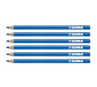 Gima - Lápiz dermatológico, para marcar la piel y resaltar las zonas a tratar, paquete de 6 piezas, azul, 33175