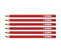 Gima - Lápiz dermatológico, para marcar la piel y resaltar las zonas a tratar, paquete de 6 piezas, blanco, 33176