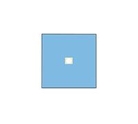 GIMA Mediberg Campo quirúrgico con orificio Ø10 cm en tela no tejida de doble acoplamiento, absorbente, impermeable, estéril y desechable, 2 capas, azul claro, tamaño 100x100 cm, sin látex, 50 pz empacadas