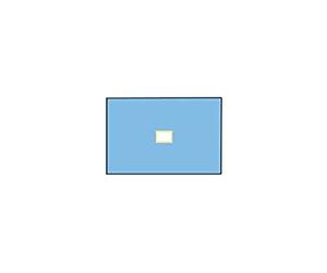 GIMA Mediberg Campo quirúrgico con orificio 6x9 cm en tela no tejida de doble acoplamiento, absorbente e impermeable, estéril y desechable, 2 capas, azul claro, tamaño 75x90 cm, sin látex, 75 pz empacadas