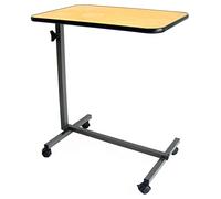 Gima - Mesa de cama para pacientes encamados, con estructura de acero y panel de alta densidad, con 4 ruedas desmontables Ø 50 mm, 2 de ellas con freno, 27448