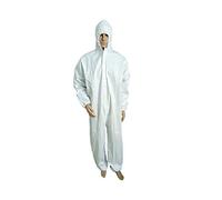 Gima - Mono aislante básico, de TNT transpirable, con capucha, con puños y cintura y cremallera frontal, tipo 5B-6B, desechable, talla XXL, DPI Clase III.