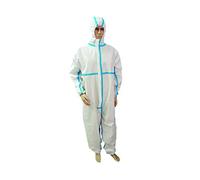 Gima - Mono aislante con costuras termosoldadas de TNT transpirable, con capucha, con elásticos en los puños y en la cintura y cremallera frontal, tipo 4B-5B-6B, desechable, talla XL, DPI Clase III.