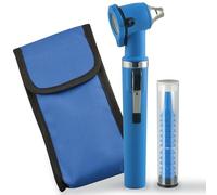 Gima - Otoscopio de fibra óptica Gimalux, plástico profesional, ligero, resistente y libre de látex, azul, 31521