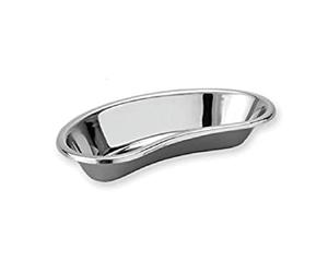 GIMA - Plato de acero inoxidable económico para riñón, 162x77x31 mm, plata, 1