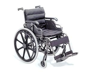 Gima - Silla de ruedas, de calidad, asiento de 46 cm, tela negra, referencia 27717