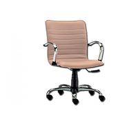 Gima - Silla Elite, respaldo bajo, piel sintética, color beige