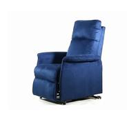 Gima - Sillón Arianna 1 Motor, Elevador y Reclinable, Levantar Personas, con Mando a Distancia, Color Azul, con Reposapiés Elevable Standard, Carga Máx 150 Kg