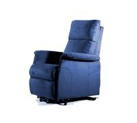 Gima - Sillón Arianna 2 Motores, Elevador y Reclinable, Levantar Personas, con Mando a Distancia, Color Azul, con Reposapiés Elevable Extra, Carga Máx 150 Kg