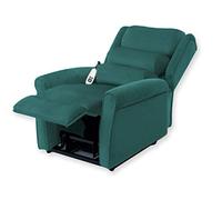 Gima - Sillón Ginevra 2 Motores, Elevador y Reclinable, Levantar Personas, con Mando a Distancia, Color Azul, con Reposapiés Elevable Standard, Carga Máx 150 Kg