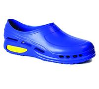 Gima - Zapato de trabajo profesional ultraligero, aireado, anatómico, antichoque, antideslizante, antiestático, sin látex, color azul, talla EU 45, 1 par