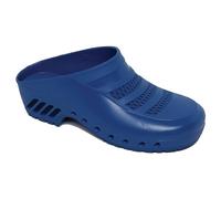 Gima - Zuecos Profesionales, Anatómicos, Unisex, Antideslizantes, Antiestáticos, Parte Superior Perforada, Suela Perforada, Color Azul, Talla EU 45-46, 1 Par