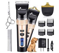 Gimars 2 En 1 Cortapelo De 3 Velocidades Para Perros, Recargable, Silencioso y De Bajo Nivel De Ruido, Kit De Cortapelo Para Perros, Gatos y Mascotas.