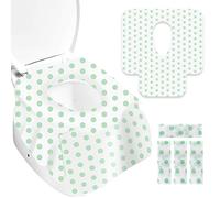 Gimars 30 uds de Fundas para Asiento de Inodoro Desechables Antibacterianas, 62x65 cm, Fundas para Asiento Desechables para Adultos y Niños, Funda Biodegradable e Impermeable, para Inodoro