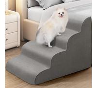 Gimars 30D Espuma De Alta Densidad para Camas Altas para Perros Pequeños, Medianos y Grandes, Escaleras Antideslizantes para Mascotas, Funda Lavable y Removible para Sofá y Sofá De Mascotas