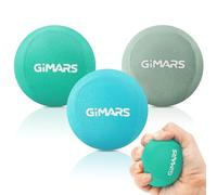 Gimars 3PCS Bolas de Mano, Bolas Antiestrés con 3 Niveles de Resistencia, Entrenador de Fuerza de Agarre, Agarre Manual para Entrenamiento de Manos, Ejercicio para Dedos, Alivio del Estrés