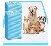 Gimars 4XL 36"x36" Almohadilla Gruesa Para Perros De Gran Absorción, Extra Grande, Desechable, De Secado Rápido, Sin Fugas, Almohadillas Para Orinar Para Perros, Gatos, Conejos, Mascotas, 150 Unidades