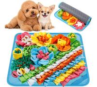 [39x39cm] Alfombra de Olfato para Perros Pequeños y Cachorros, Juguete Interactivo de Forro Polar Suave con Base Antideslizante, Estera de Entrenamiento para Alimentación Lenta