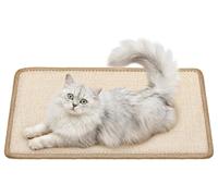 Gimars Alfombrilla de sisal Amarilla, 50 x 30 cm, JMD01