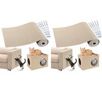 Gimars Alfombrilla Rascadora para Gatos Autoadhesiva, Tablero Rascador para Gatos, Protector Sofa Gatos Arañazo, Alfombrilla Rascadora para Gatos,Protector De Muebles Antiarañazos, 200cm×40cm