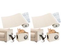 Gimars Alfombrilla Rascadora para Gatos Autoadhesiva, Tablero Rascador para Gatos, Protector Sofa Gatos Arañazo, Alfombrilla Rascadora para Gatos,Protector De Muebles Antiarañazos, 200cm×40cm
