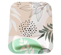 Gimars Alfombrilla Ratón Reposamuñecas Ergonomica Espuma Viscoelástica, Impermeable Gaming Mouse Pad Apoyo con Base de Goma No Deslizante para Aliviar el Dolor al Escribir, Morandi Beige