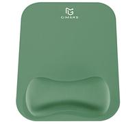 Gimars Alfombrilla Ratón Reposamuñecas Ergonomica Espuma Viscoelástica, Impermeable Gaming Mouse Pad Apoyo con Base de Goma No Deslizante para Aliviar el Dolor al Escribir, Verde Oscuro