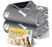 Gimars Almohadillas de Entrenamiento Reutilizables para Perros, 2 Piezas, Lavables, 60x50cm, Superabsorbentes, Antideslizantes, Impermeables, para Perros, Gatos, Conejos y Cobayas