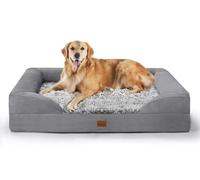 Gimars Cama ortopédica Gruesa de 3.7 Pulgadas para Perros extragrandes, sofá Cama de Apoyo para Perros con Espuma de Caja de Huevos 28D, Funda extraíble Lavable, Forro Impermeable para Cachorros