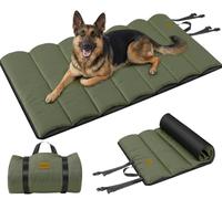 Gimars Cama para Perros XL Mejorada para Exteriores con película Impermeable, fácil de enrollar con Hebilla, Cama Grande de Viaje para Perros Grandes y extragrandes, portátil, Plegable, Lavable para