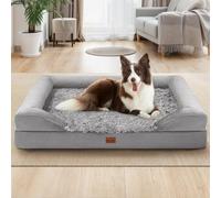 Gimars Cama Perro Grande, Cama Perro Memory Foam, 91 x 69 x 17cm, Cama para Perros con Funda Desenfundable, Camas Perros Medianos Impermeable y Antideslizante