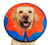 Gimars Collar Isabelino Inflable Large para Perros Grandes, Contorno de Cuello 35.6-45.7 cm Collarín Perros para no Lamerse, Suave y Cómodo, Alternativa de Cono de Recuperación para Cirugía
