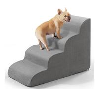Gimars Escaleras para Perros de Espuma 30D de Alta Densidad Extra Anchas y Resistentes para Camas Altas de 20 Pulgadas de Alto, escalones de Perro de 4 escalones para Perros pequeños, medianos y