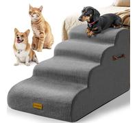 Gimars Escalones para Perros Extra Anchos y estables de Espuma de Alta Densidad 30D para sofá, Camas Altas, Escalera para Mascotas Adecuada para Perros pequeños y medianos, escalones Antideslizantes