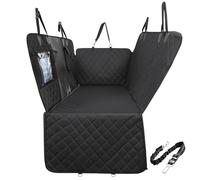 Gimars Funda Coche Perro, 157*137cm Impermeable y Antidesliante Funda Perro Coche, Protector Asiento Trasero Coche Manta Perros con Malla Visible, Cremallera Cubierta Frontal Extraíble para SUV Camión