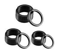 Gimars - Llavero Anillos divididos redondos Llavero gancho de Acero inoxidable 304/3 tamaños 20 mm 25 mm 30 mm/Llavero desmontable para Almacenamiento