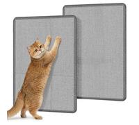 Gimars Pack de 2 Alfombra Rascador para Gatos de Sisal, 60x40cm Rascador Gato Natural, Estera de Rascadores de Gatos, Arranhador y Accesorios Mascotas, Color Gris