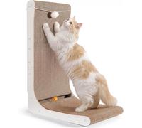 Gimars Rascador Extra Grueso para Gatos en Forma de L, 68 cm, Rascador de Cartón para Gatos de Interior, Grande, Blanco
