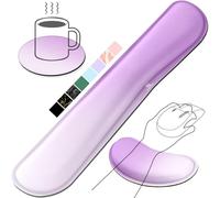 Gimars Reposamuñecas Teclado y Ratón, Reposa Muñecas Espuma con Memoria para Teclado Ergonómico Sedoso, Reposamuñecas Mouse Pad para Alivio del Dolor, Gaming Gamer Oficina, Degradado de Púrpura