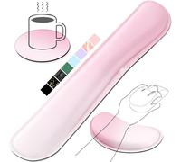 Gimars Reposamuñecas Teclado y Ratón, Reposa Muñecas Espuma con Memoria para Teclado Ergonómico Sedoso, Reposamuñecas Mouse Pad para Alivio del Dolor, Gaming Gamer Oficina, Degradado de Rosa