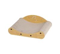 Gimars Sofá rascador para gatos de grano de madera, MZB-CS-M