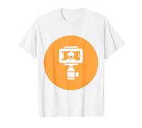 Gimbal Film Maker Influencer en Redes sociales Camiseta gráfica económica, Hombre, Blanco, M
