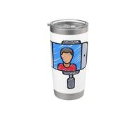 Gimbal Film Maker Influencer en redes sociales Vaso térmico de acero inoxidable de doble pared